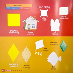 Bộ Sưu Tập 200 Sticker - Số Đếm, Hình Dạng, Màu Sắc