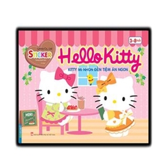 Sticker Hello Kitty - Kitty Mi Nhon Đến Tiệm Ăn Ngon