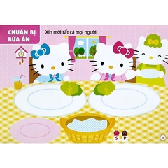 Sticker Hello Kitty - Kitty Mi Nhon Đến Tiệm Ăn Ngon