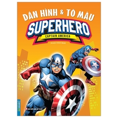 Dán Hình Và Tô Màu Superhero - Captain America