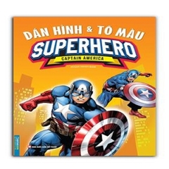 Dán Hình Và Tô Màu Superhero - Captain America