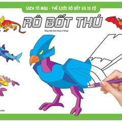 Sách Tô Màu - Thế Giới Rô Bốt Và Xe Cộ Rô Bốt Thú