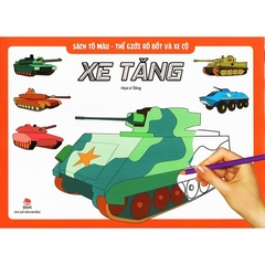 Sách Tô Màu - Thế Giới Rô Bốt Và Xe Cộ Xe Tăng