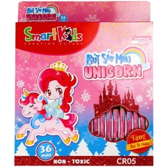 Bút Sáp Màu Smartkids Gift Unicorn CR05 36 Màu