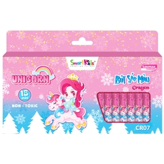 Bút Sáp Màu Smart Kids Unicorn 18 Màu Cr07