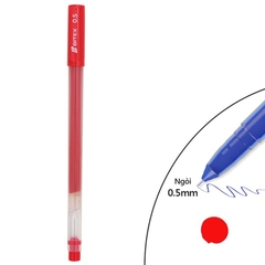 Combo Bút Gel Bitex G08 3 Mực Xanh + 1 Mực Tím + 1 Mực Đỏ (0.5Mm)