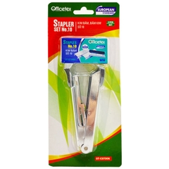 Combo Bấm Kim Officetex OT-CST006 (1 Bấm Kim, 1 Hộp Kim Bấm)