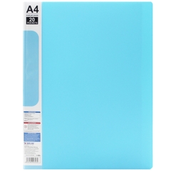 Bìa 20 Lá A4 Flexoffice FO-DB007/NĐ Màu Xanh Dương