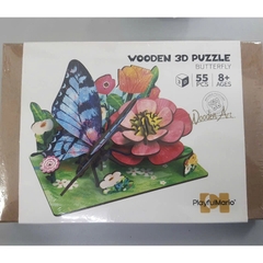 Mô Hình Gỗ Puzzle 3D - Bướm Và Môi Trường Sống Của Nó 1926 (68041)