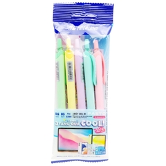 Bút Bi Gel Flexoffice FO-GelB039 (5 Màu Mực Xanh)