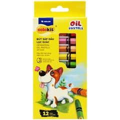 Bút Sáp Dầu Lục Giác Hexagonal Oil Pastels - Colokit OP-C029 12 Màu