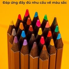 Bút Chì Màu Gỗ Đen Black Wood Colored Pencils - Colokit CPC-C029 12 Màu