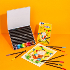 Bút Chì Màu Gỗ Đen Black Wood Colored Pencils - Colokit CPC-C029 12 Màu