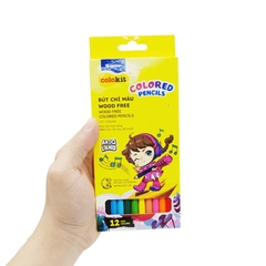 Bút Chì Màu Wood Free Colokit CPC-C031/AK 12 Màu