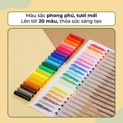 Bút Lông Màu Colorkit Fiber Pen Eco Style FP-C012/ECO (20 Màu)