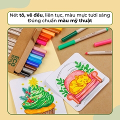 Bút Lông Màu Colorkit Fiber Pen Eco Style FP-C012/ECO (20 Màu)