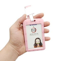 Bộ Dây Đeo Thẻ Thanh Gươm Diệt Quỷ Thiên Long CHD-001/Ds Màu Hồng - Nezuko