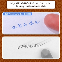 Bút Gel Không Đệm Thiên Long Hoshi GEL-048/HS Ngòi 0.5 MM Mực Xanh, Đen