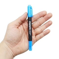 Bút Dạ Quang 2 Đầu Thiên Long Hoshi HL-018 Màu Xanh Biển