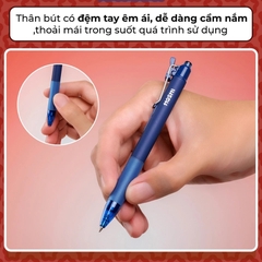 Bút Gel Có Đệm Thiên Long Hoshi GEL-047/HS Ngoài 0.5 MM Mực Xanh, Đen