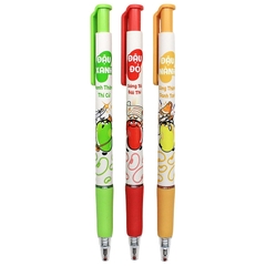 Vỉ 3 Bút Gel Bi Thiên Long GELB-046/LUCK - Mực Xanh (Mẫu Ngẫu Nhiên)