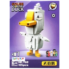 Đồ Chơi Bộ Xếp Hình Goose Goose Duck Vịt Trắng LF66