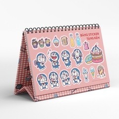 Lịch Để Bàn Doraemon 2025 - Tặng Kèm Bảng Sticker