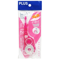 Băng Xóa Kéo Whiper - Plus 100-V041 - Màu Hồng (5mm x 12m)