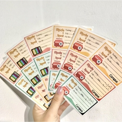 Nhãn vở MODE&COOL 18 nhãn/ túi 100 túi /hộp 7287 (TA)