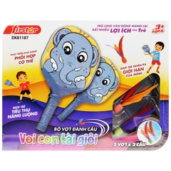 Đồ Chơi Bộ Vợt Đánh Cầu - Voi Con Tài Giỏi DK81187