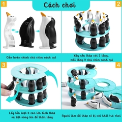 Đồ Chơi Xếp Hình Tháp Chim Cánh Cụt-Trò Chơi Đội Nhóm Thú Vị