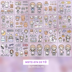 Đồ Chơi Sticker Telado - Cô Gái Và Bé Thỏ MSTZ-07/2-6