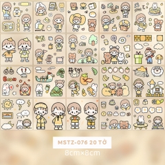 Đồ Chơi Sticker Telado - Cô Gái Và Bé Thỏ MSTZ-07/2-6