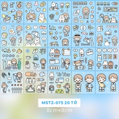 Đồ Chơi Sticker Telado - Cô Gái Và Bé Thỏ MSTZ-07/2-6