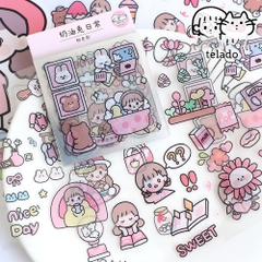 Đồ Chơi Sticker Telado - Cô Gái Và Bé Thỏ MSTZ-07/2-6