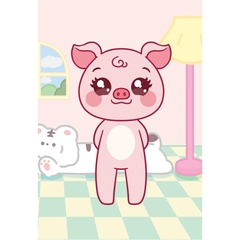 Mini Fashion - Heo Piggy (100+ Stickers Dễ Thương)