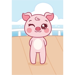 Mini Fashion - Heo Piggy (100+ Stickers Dễ Thương)