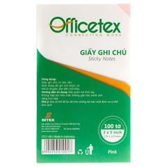 Giấy Note Officetex 3x5 Màu Hồng