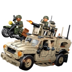 Đồ Chơi Xếp Hình Xe Vũ Trang Quân Đội M-ATV-Sembo-207122