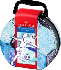 Hộp Bút Lông 33 Màu Faber-Castell Connector Hộp Hình Bóng Đá
