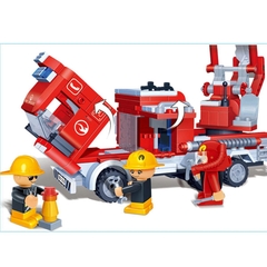 Đồ Chơi Lắp Ráp Xe Thang Cứu Hỏa - Firefighting Ladder Truck
