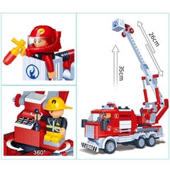 Đồ Chơi Lắp Ráp Xe Thang Cứu Hỏa - Firefighting Ladder Truck