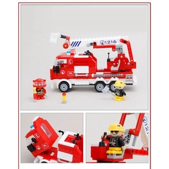 Đồ Chơi Lắp Ráp Xe Thang Cứu Hỏa - Firefighting Ladder Truck