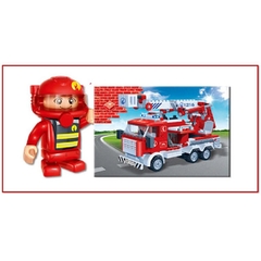 Đồ Chơi Lắp Ráp Xe Thang Cứu Hỏa - Firefighting Ladder Truck