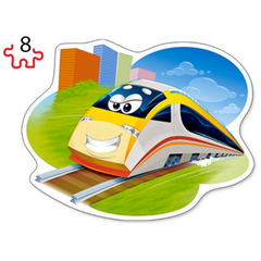 Đồ Chơi Xếp Hình Puzzle Đoàn Tàu Vui Vẻ 4 Bộ Mảnh Castorland B-043033