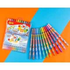 Vỉ Bút Sáp Vặn Thiên Long TCR-C05/DO 18 Màu