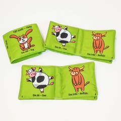 Sách Vải - Vật Nuôi Quyển 1 - Nhận Biết Cho Bé Từ 6 Tháng Tuổi