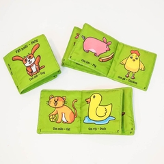 Sách Vải - Vật Nuôi Quyển 1 - Nhận Biết Cho Bé Từ 6 Tháng Tuổi