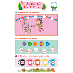 Bé Chuẩn Bị Vào Lớp 1 - Vở Bé Làm Toán Phát Triển Trí Tuệ Dành Cho Bé Từ 5 -6 Tuổi
