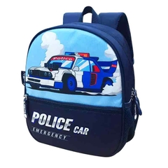 Ba Lô Mẫu Giáo Smartkids Toy Station Police Car B 005 Màu Xanh Đen